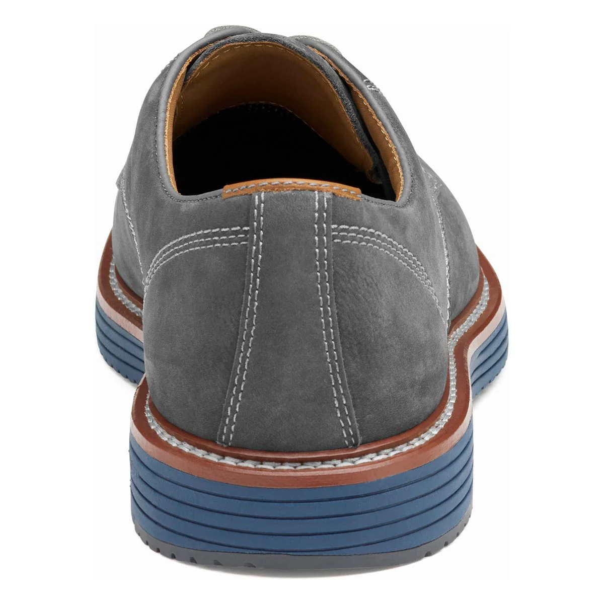 Johnston & Murphy Upton Plain Toe Men's Casual Shoe in Gray - Image 3