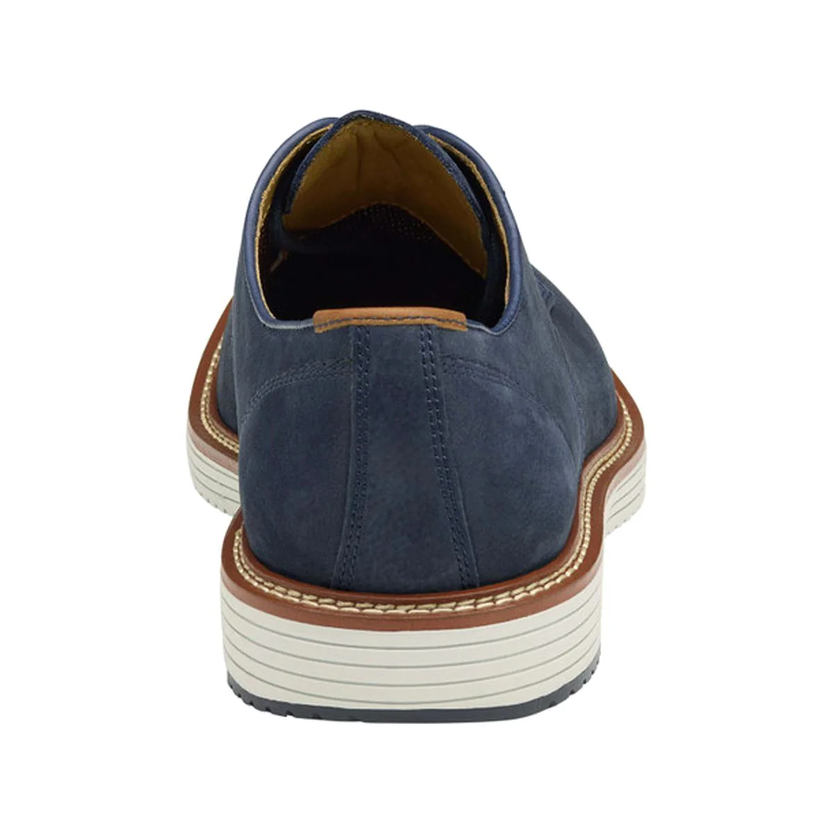 Johnston & Murphy Upton Plain Toe Casual Men's Shoe in Navy - Image 3
