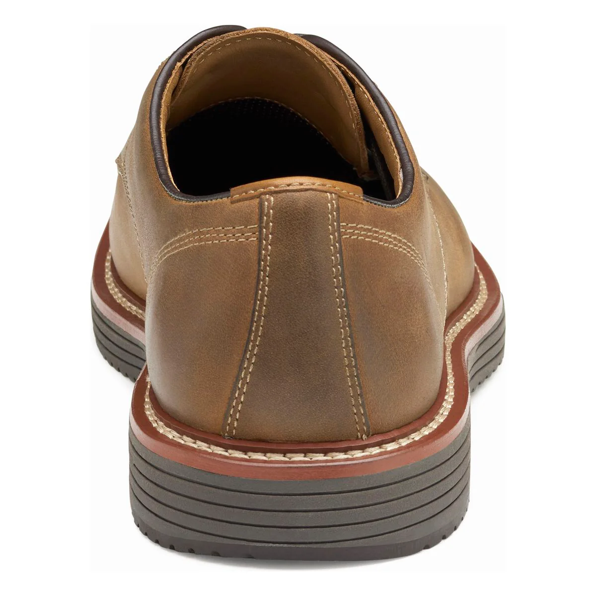 Johnston & Murphy Upton Plain Toe Men's Casual Shoe in Tan - Image 3