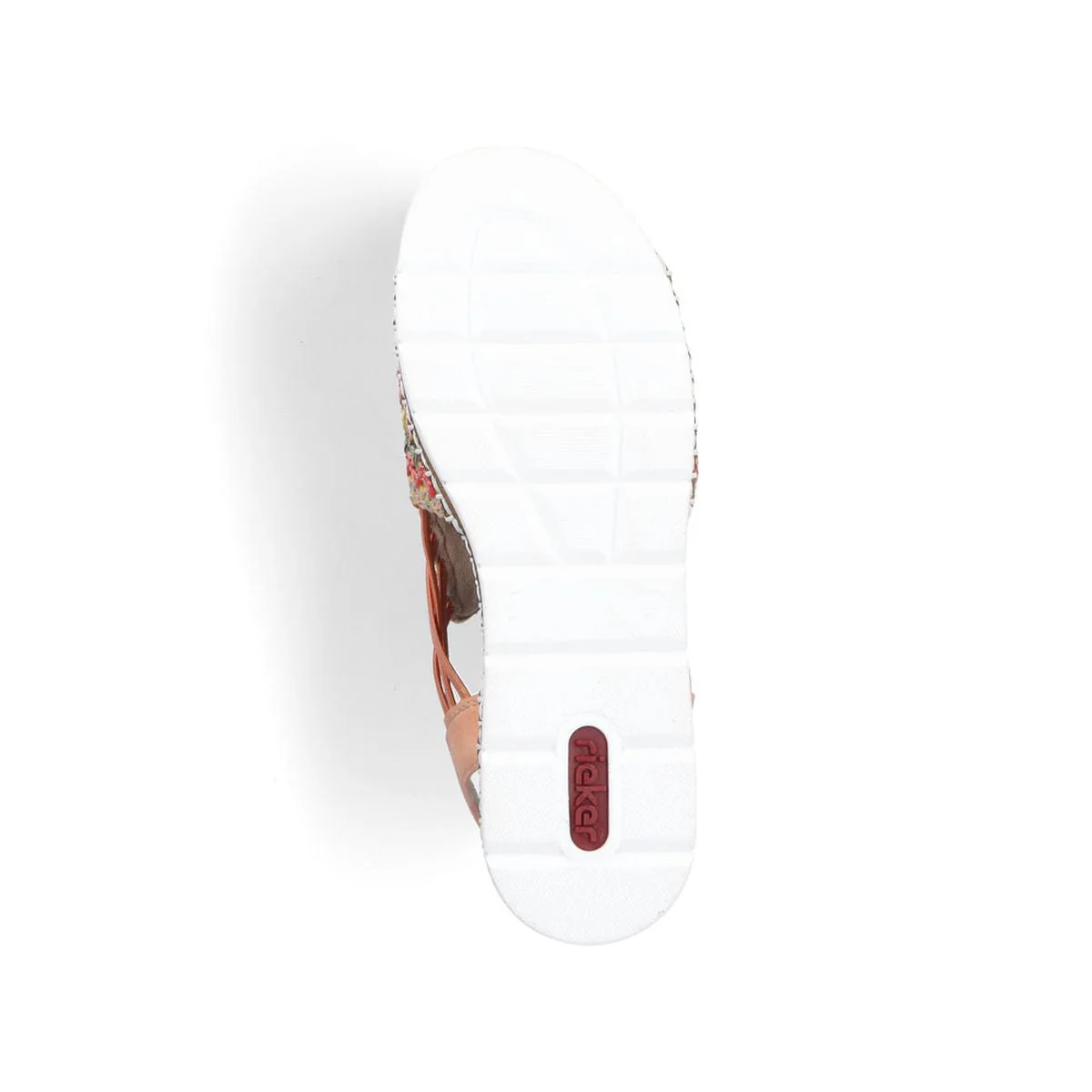 Rieker V1241 Women's Sandals in Multi Pink - Image 4