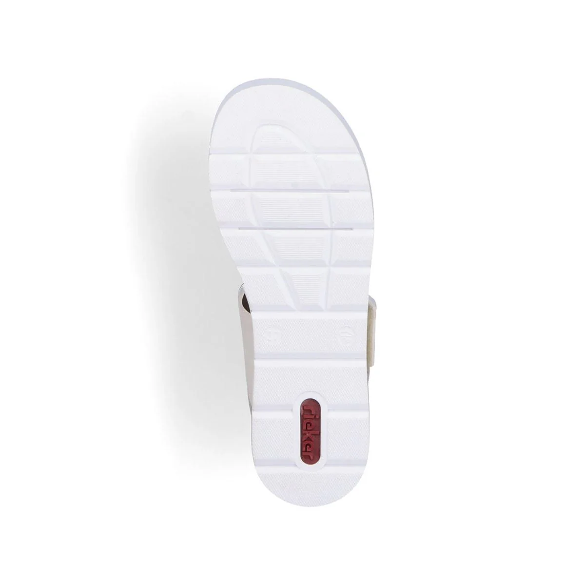 Rieker V3950-61 Mailles Women’s Wedge Sandals in Creme| Lightweight Summer Comfort - Image 4