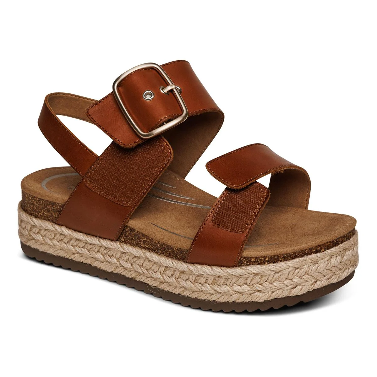 Aetrex Vania Women's Arch Support Sandals in Cognac - Image 2