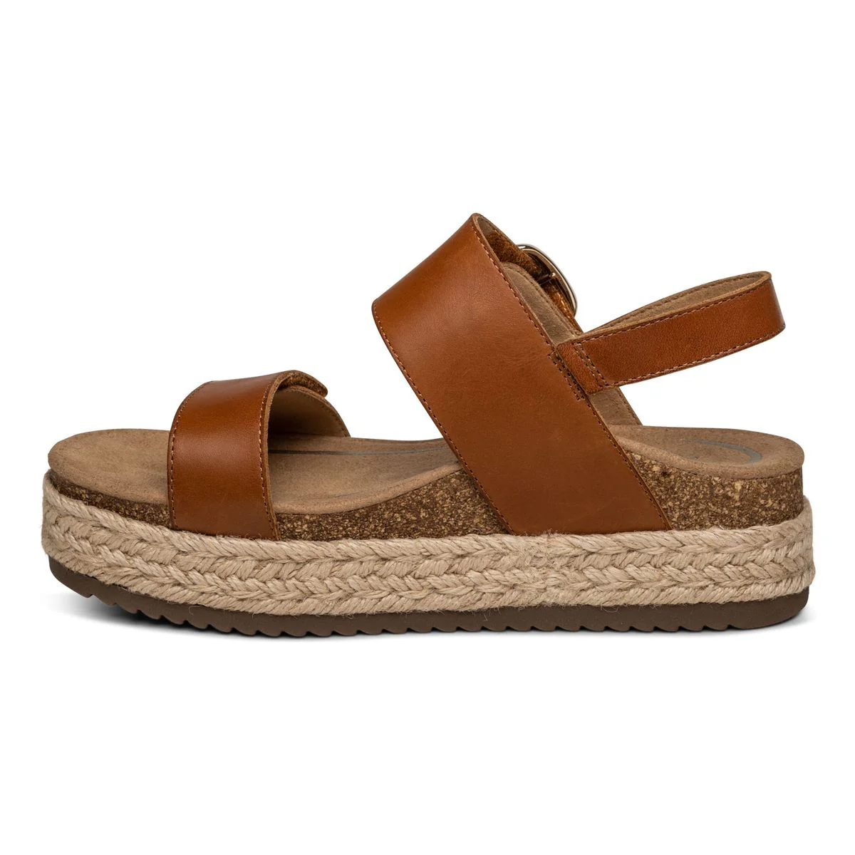 Aetrex Vania Women's Arch Support Sandals in Cognac - Image 3