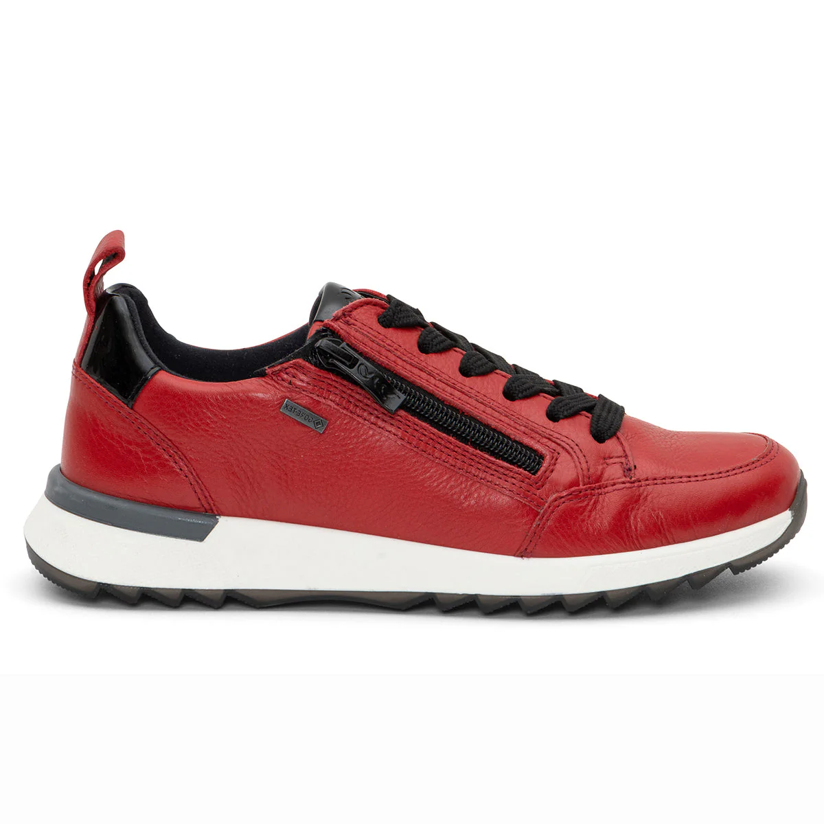Ara Victoria Women's GORE-TEX Zip Sneaker In Red - Image 3