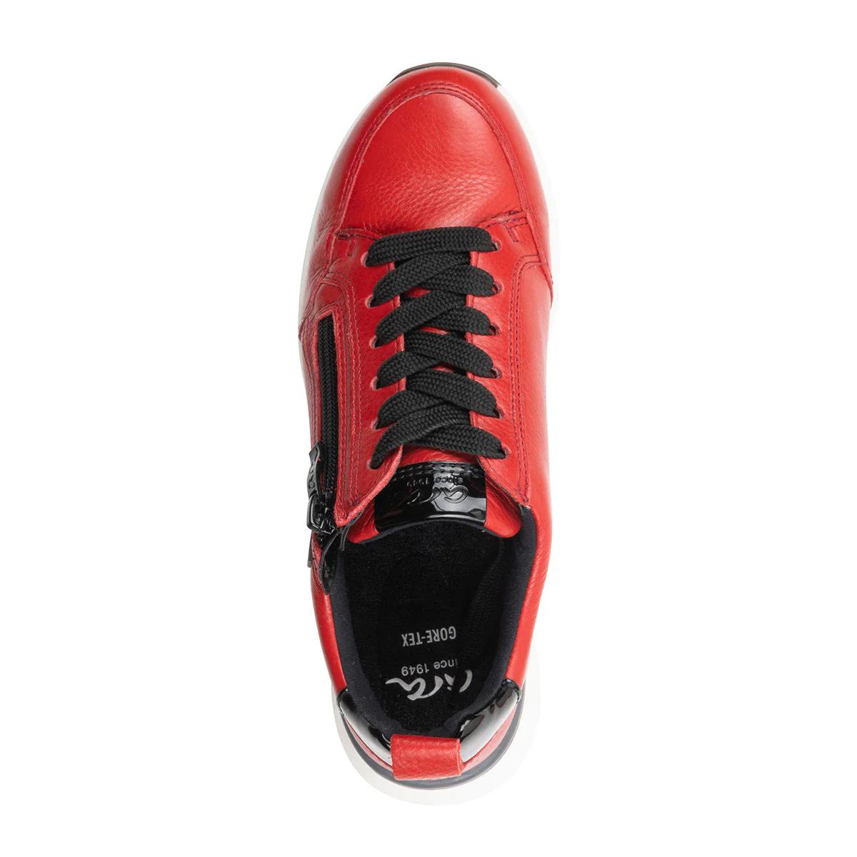 Ara Victoria Women's GORE-TEX Zip Sneaker In Red - Image 4