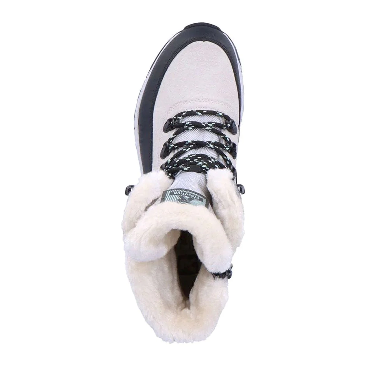 W0066 Womens Winter Lace Up Boots with side zip - Image 4