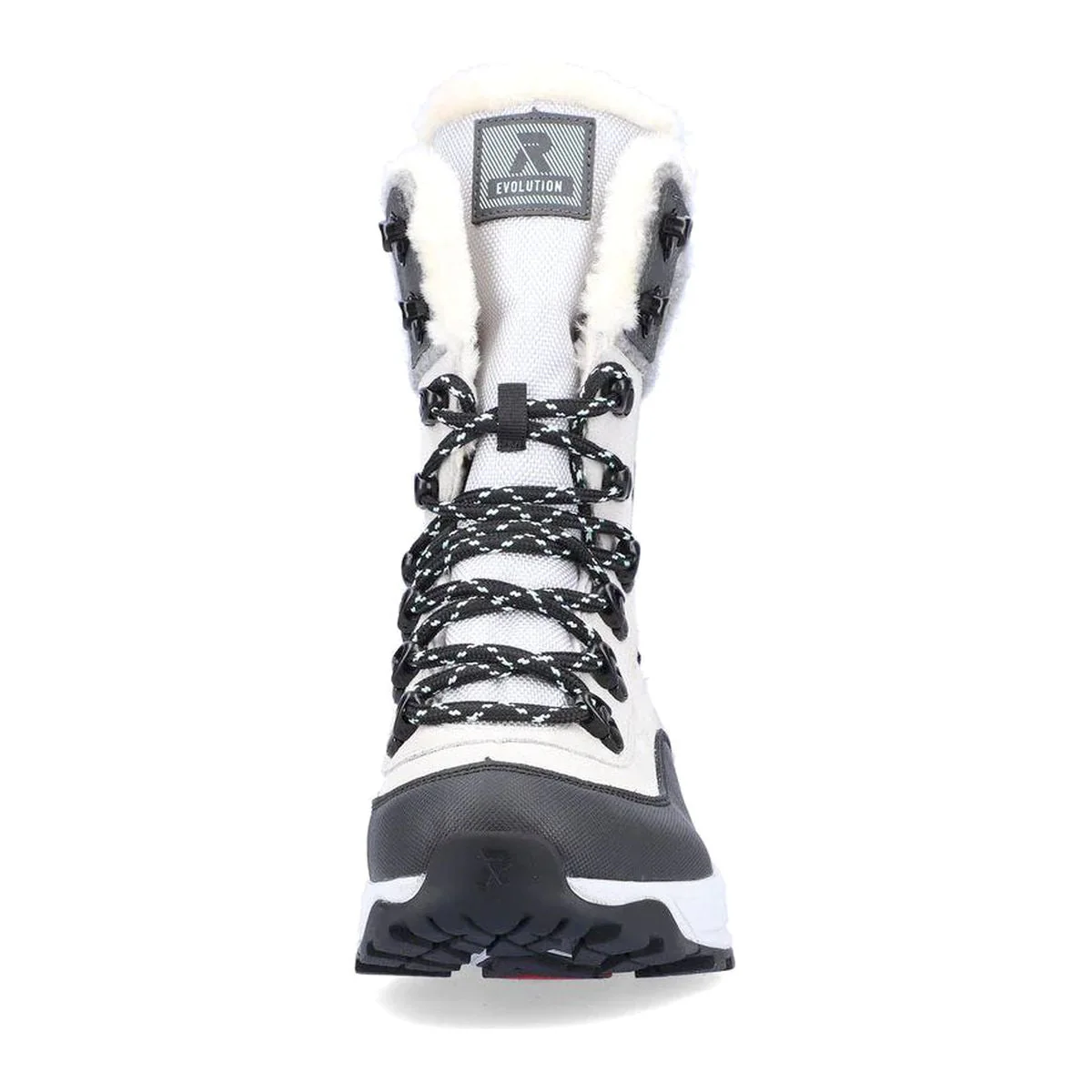 W0066 Womens Winter Lace Up Boots with side zip - Image 6