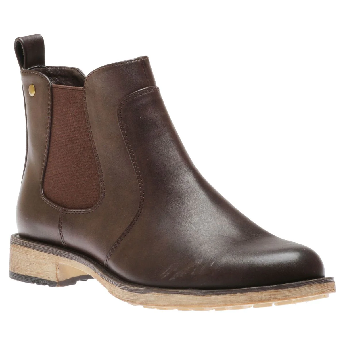 Wanderlust Zoey Women's Chelsea Boot in Dark Brown