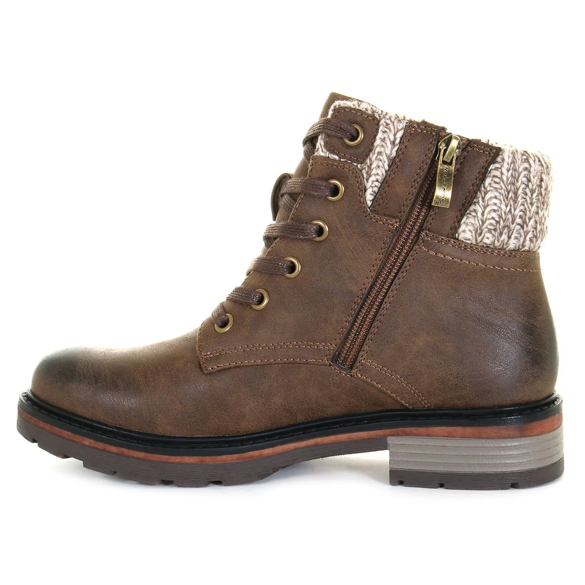 Wanderlust Amy Low Seater Women's Top Boot In Dark Tan - Image 3