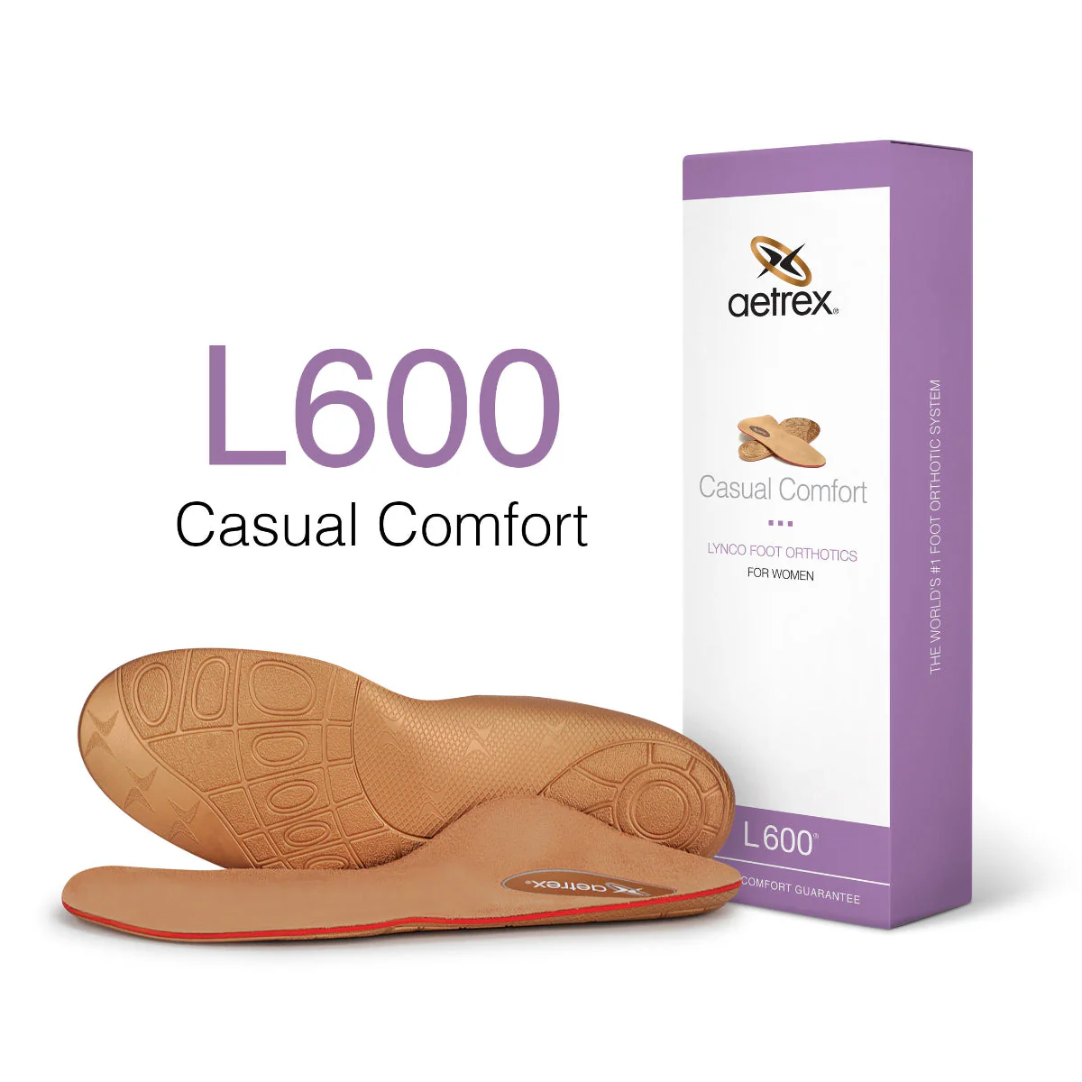 Aetrex Casual Comfort Orthotics – Women's Everyday Insoles (L600W)