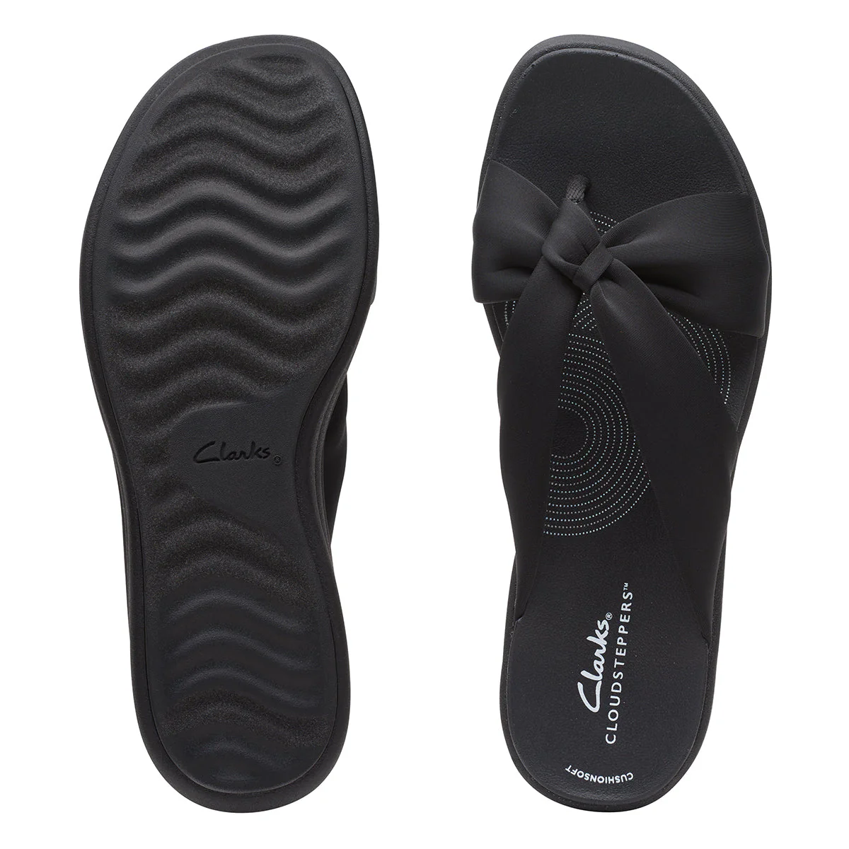 Clarks Women's Drift Ave Wedges in black - Image 4