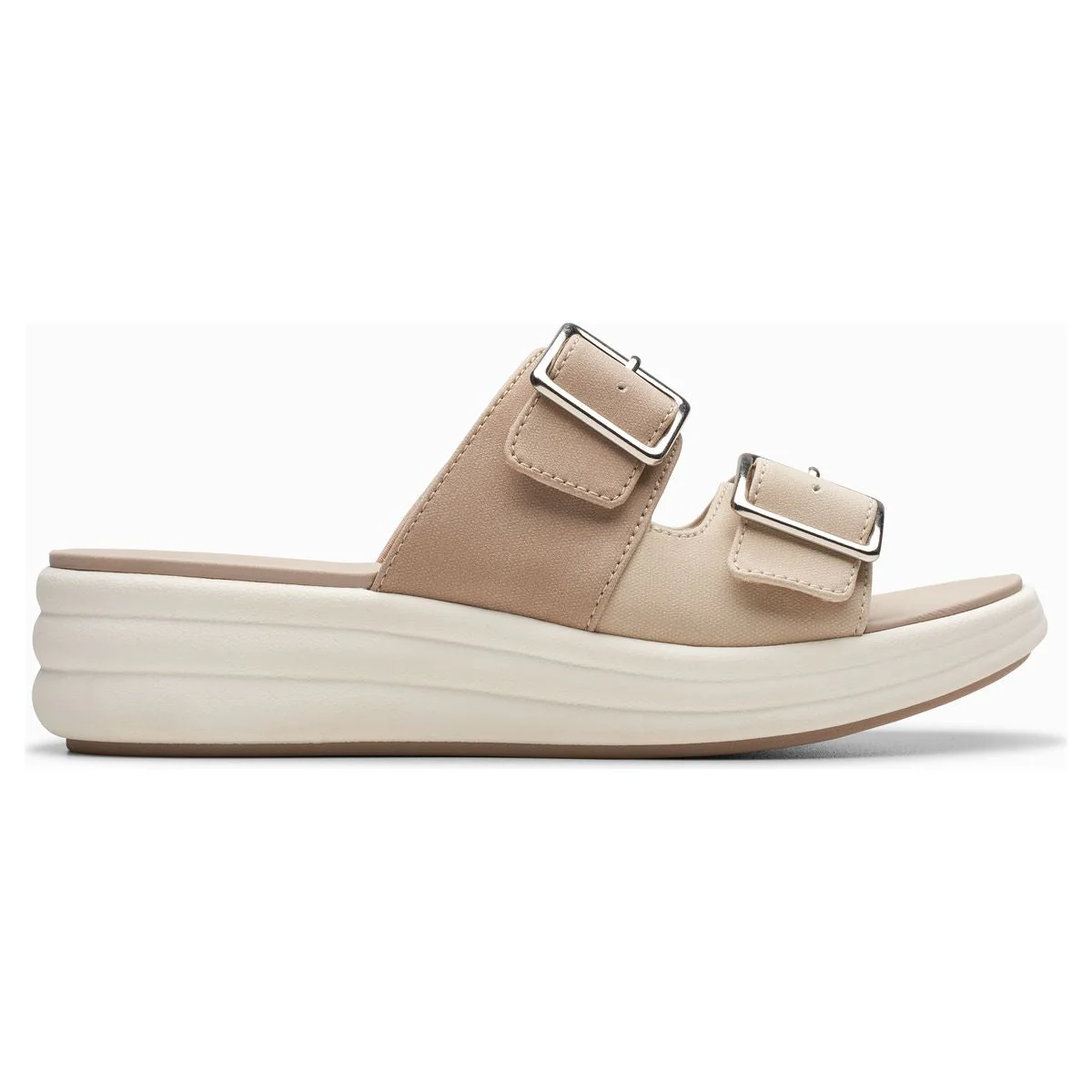 Clarks Women's Drift Buckle Wedges in Sand - Image 2