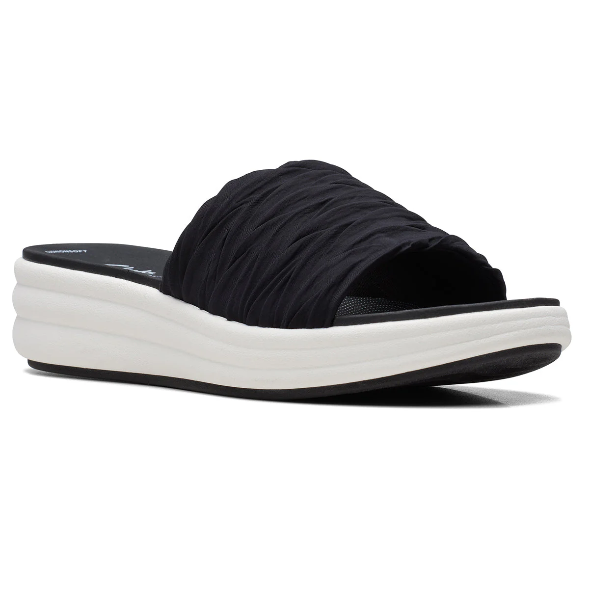 Clarks Women's Drift Petal Wedges in Black