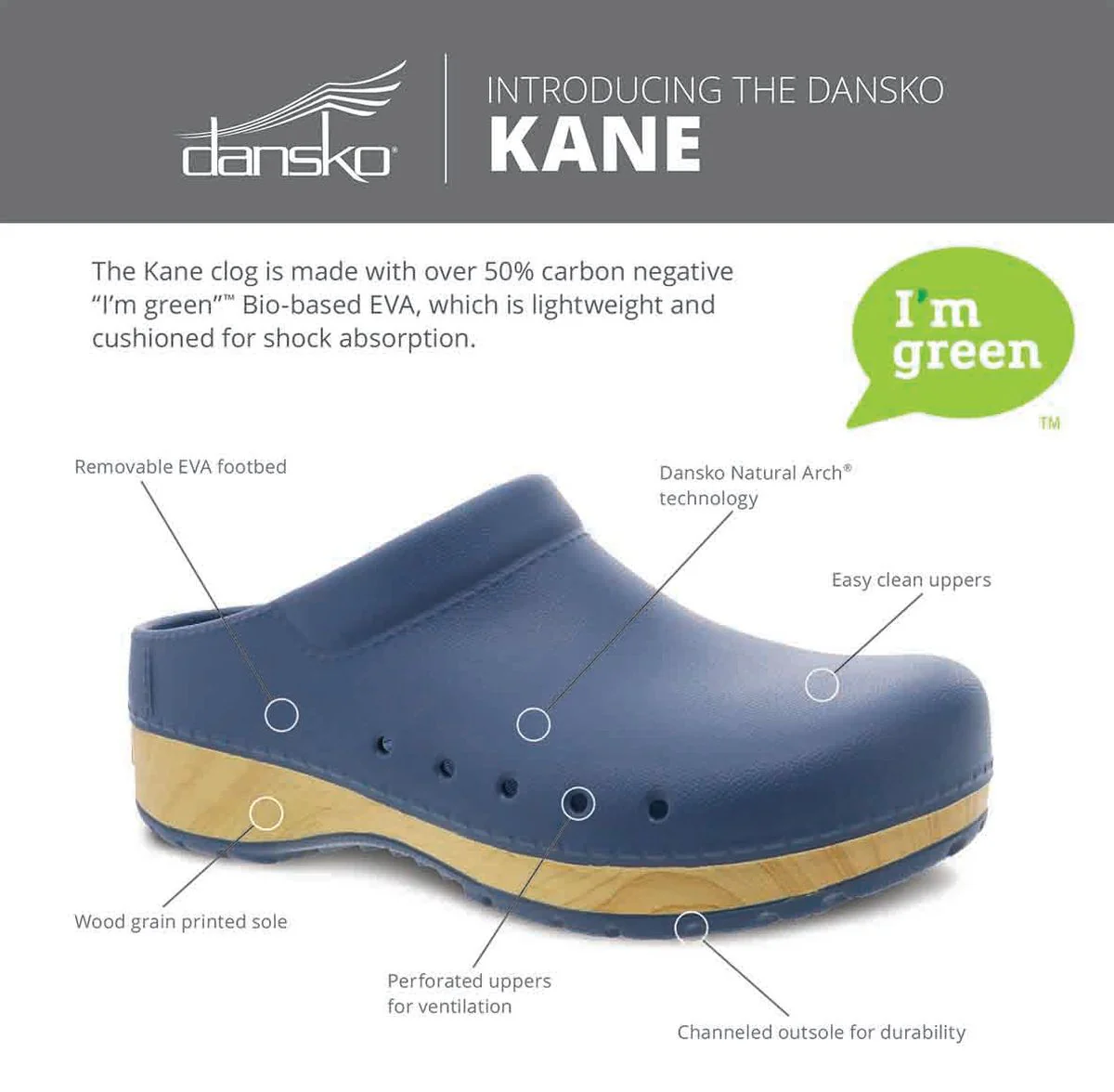 Dansko Women's Kane Clog in Blue - Image 4