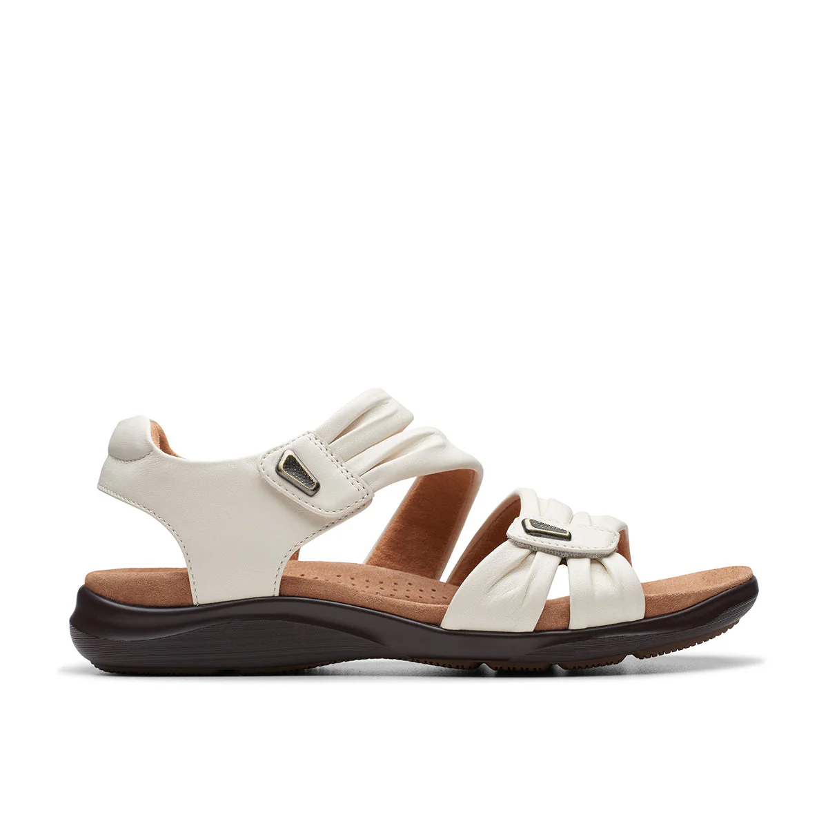 Clarks Kitly Ave Flat Women's Sandals in Off White - Image 2