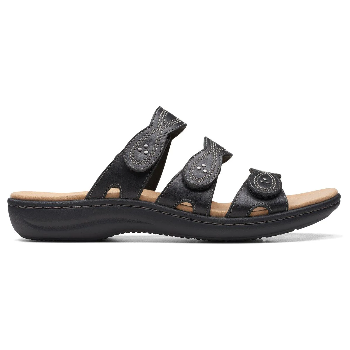 Clarks Laurieann Ayla Flat Women's Sandals in Black - Image 2