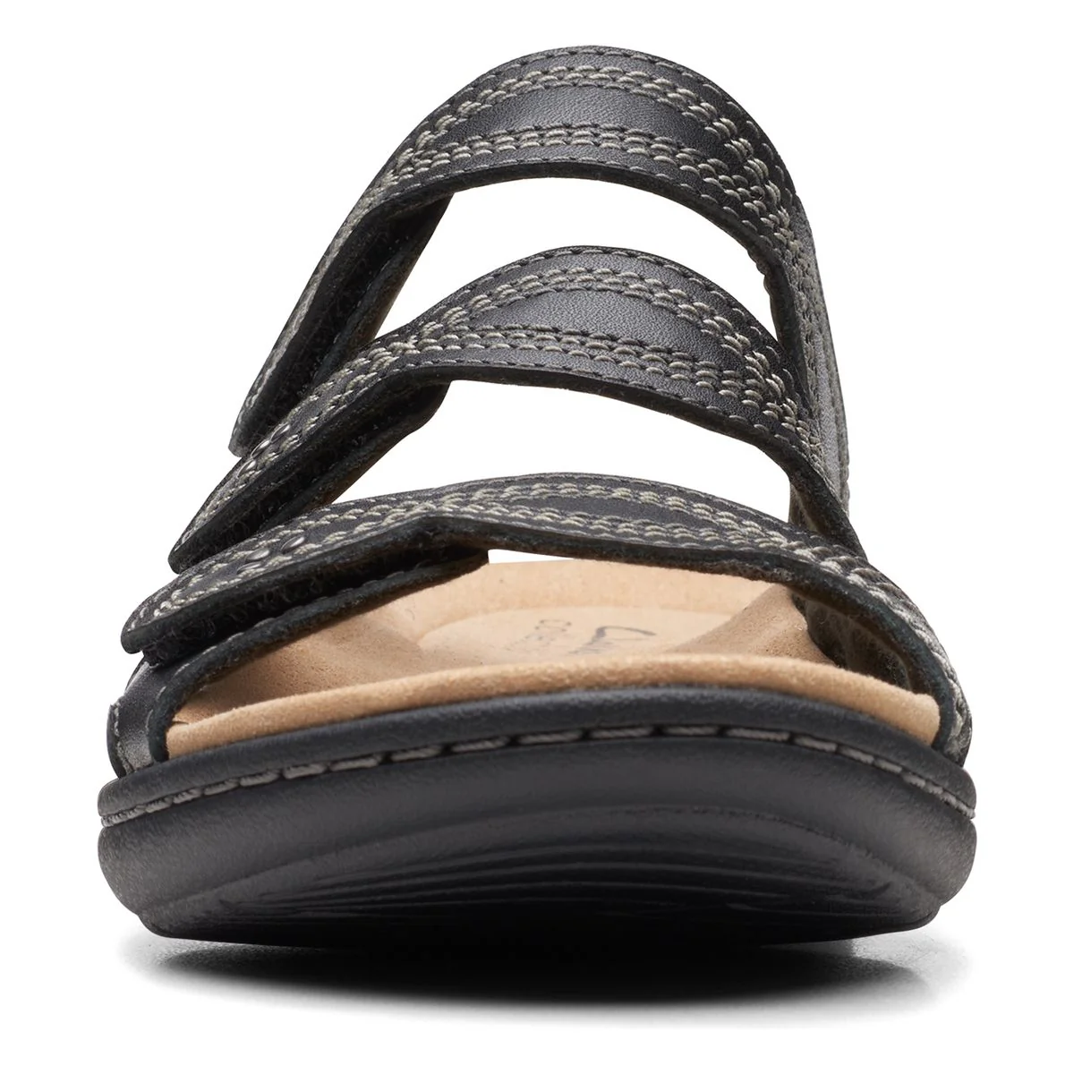 Clarks Laurieann Ayla Flat Women's Sandals in Black - Image 3