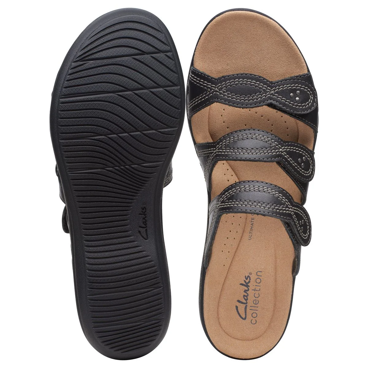Clarks Laurieann Ayla Flat Women's Sandals in Black - Image 7