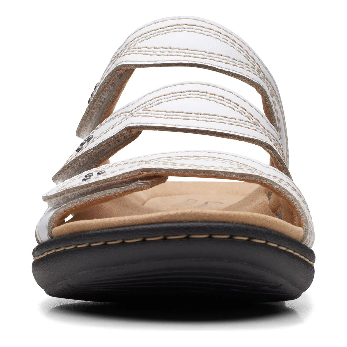 Clarks Laurieann Ayla Women's Flat Sandals in White - Image 3