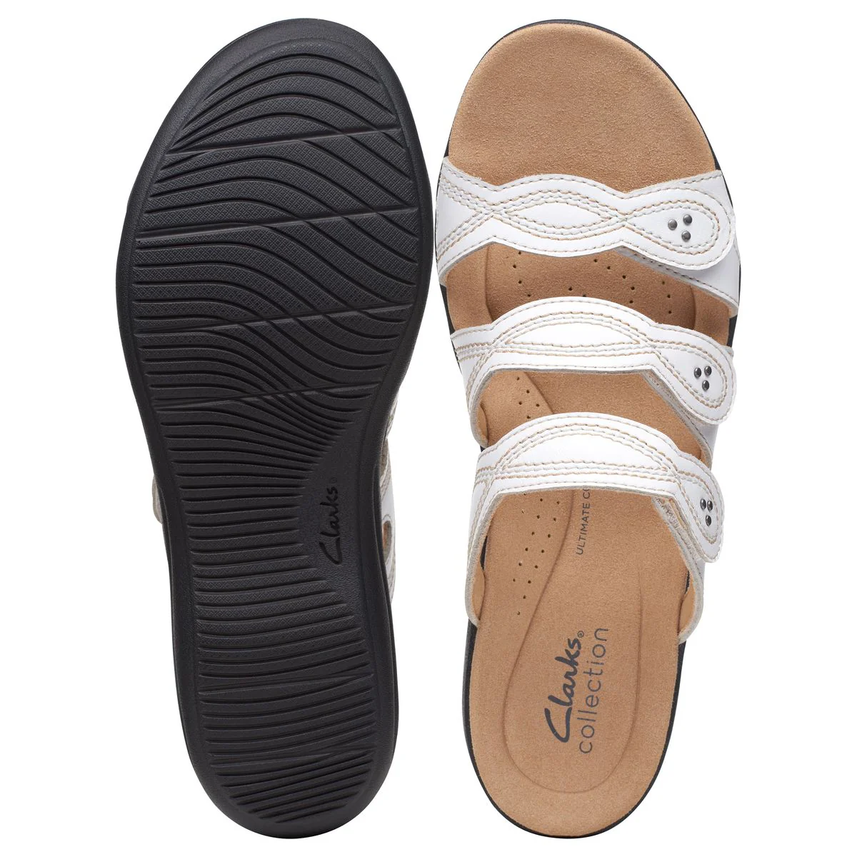 Clarks Laurieann Ayla Women's Flat Sandals in White - Image 7