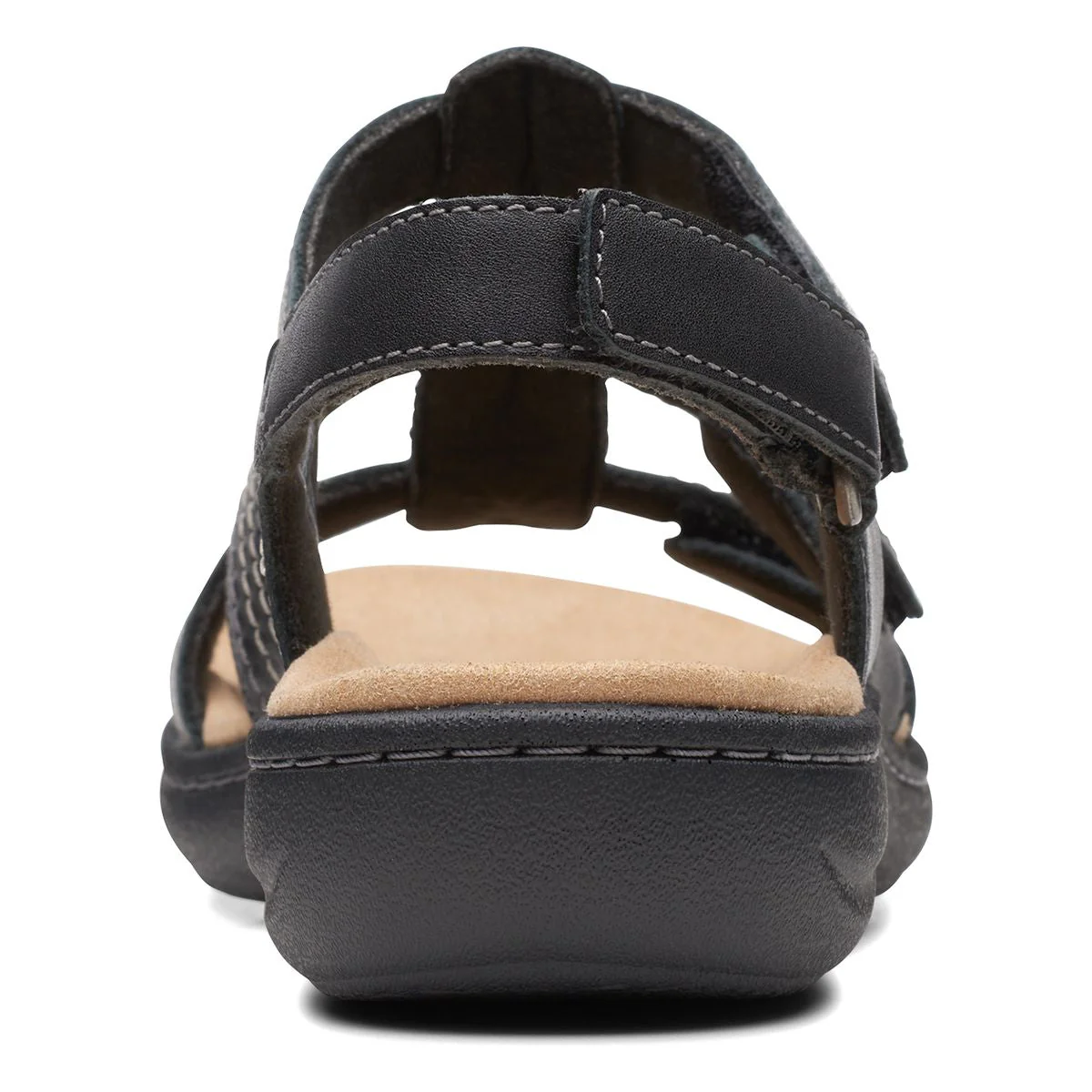 Clarks Laurieann Women's Velcro Sandals in Black - Image 6