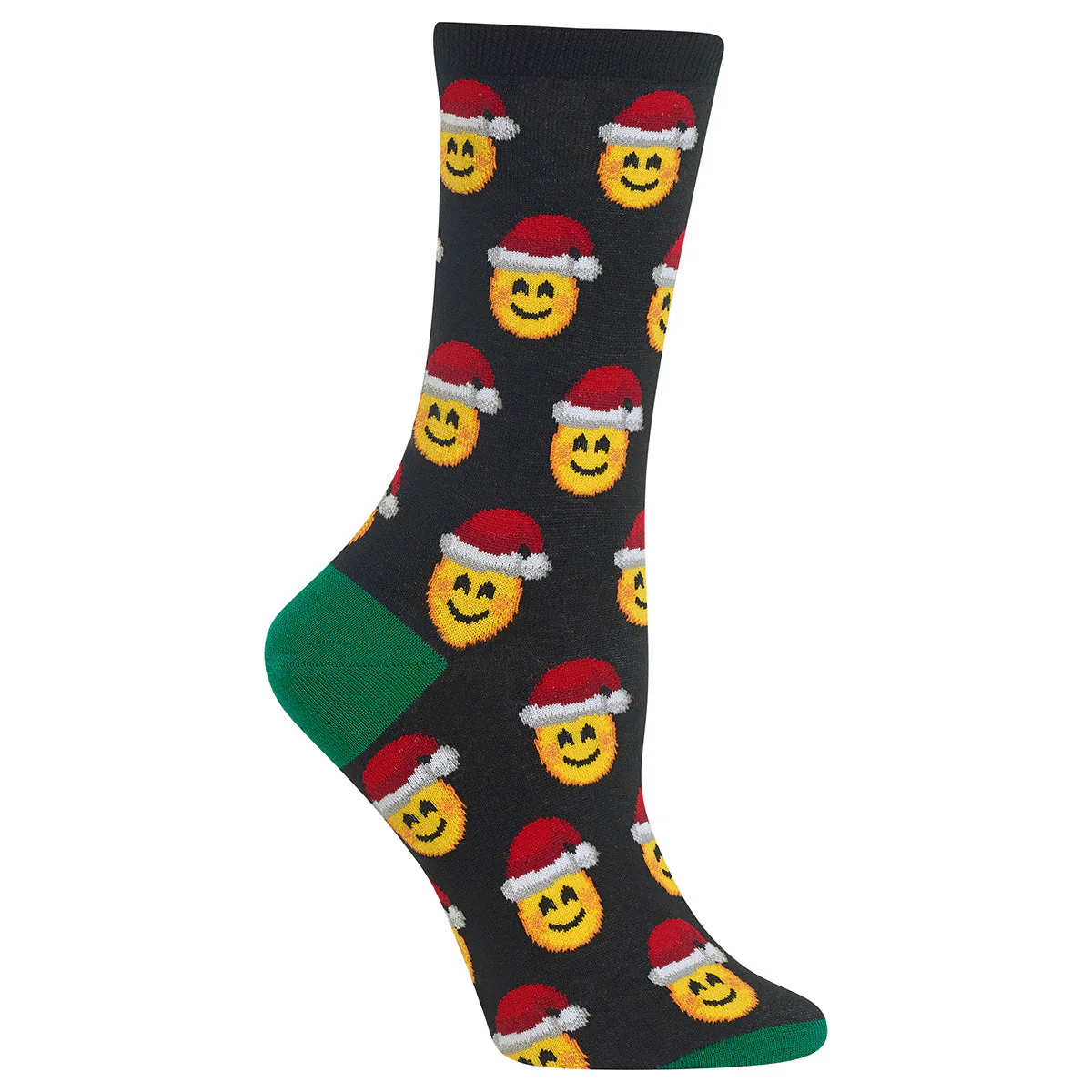 Women's Santa Smile Emogi Crew Socks - Image 2