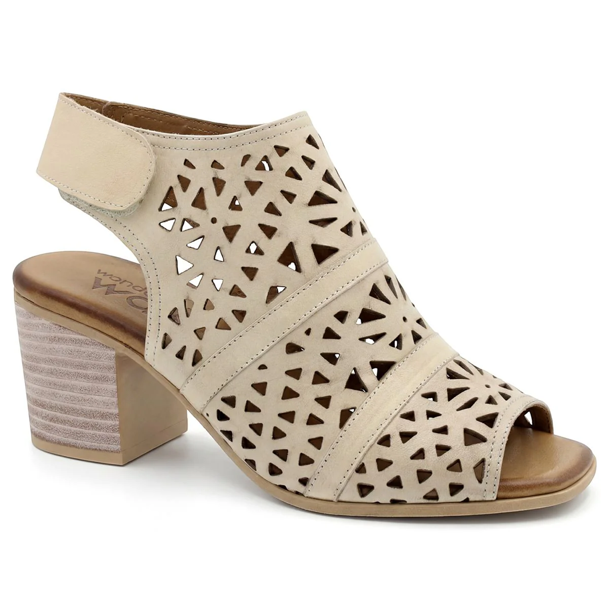 Wonder Walk S8514 Wedge Sandal in Beige