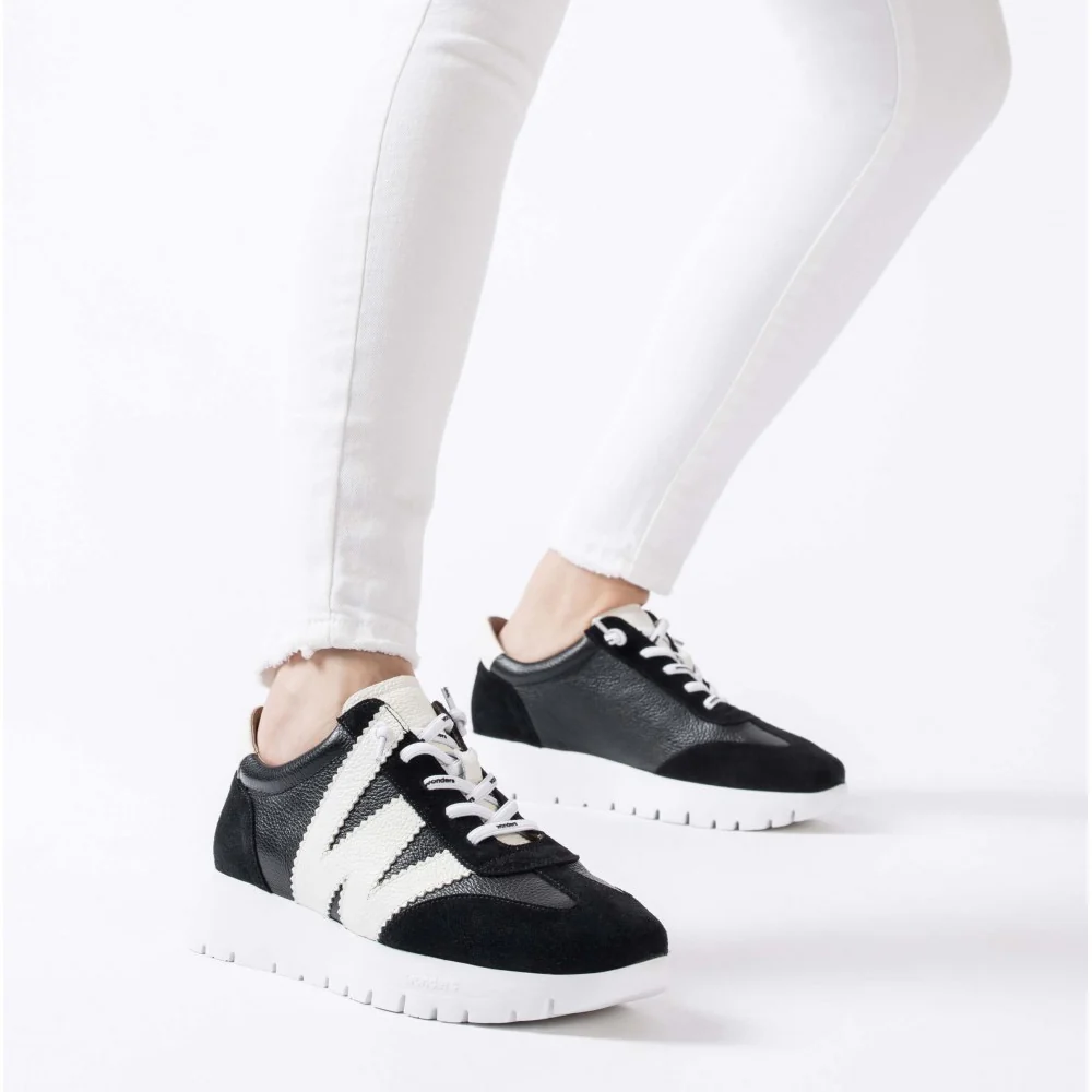 Wonders A-2476 Women's RACER Sneaker in Navy Blue - Image 5