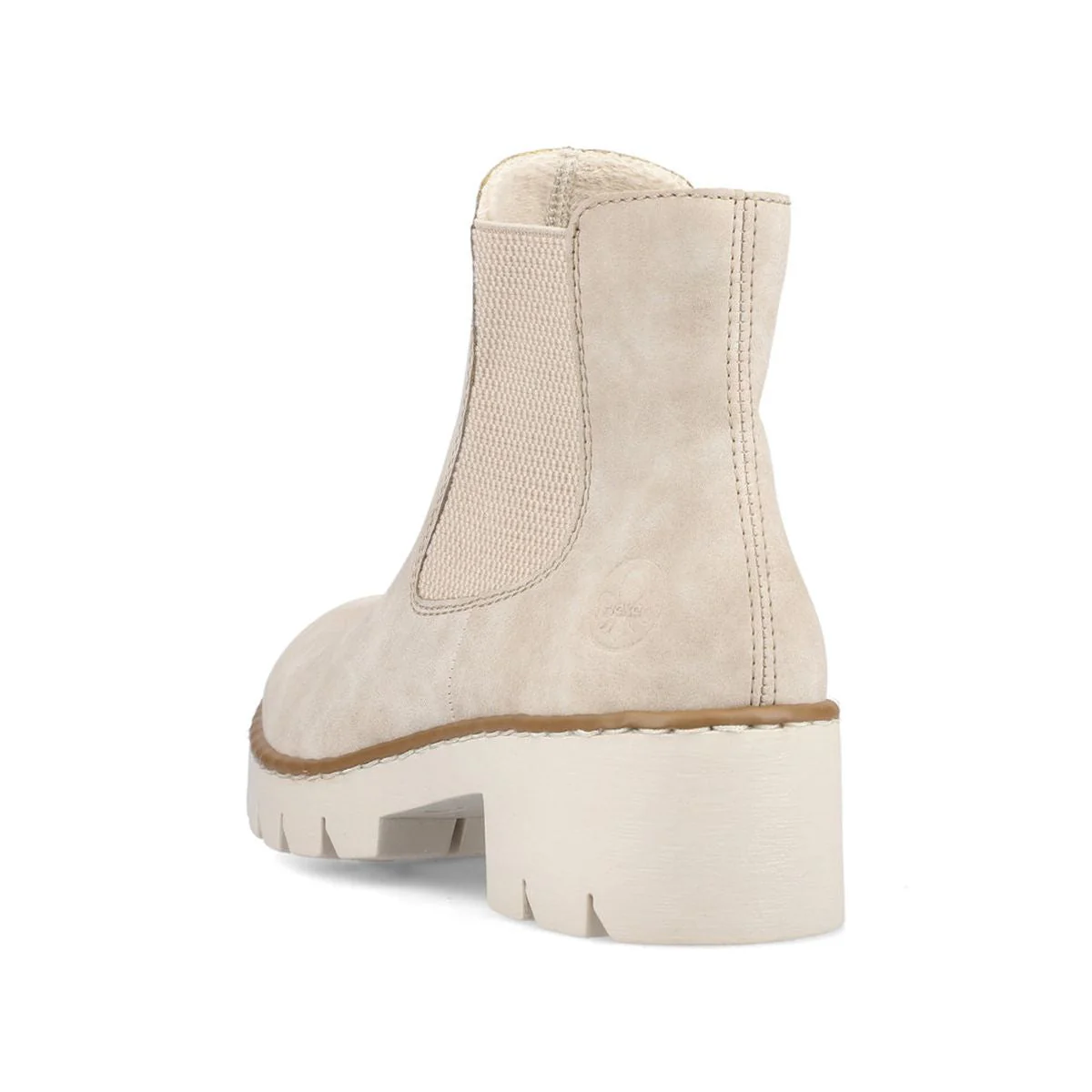 X5772 Chelsea Boots In Beige For Women - Image 2