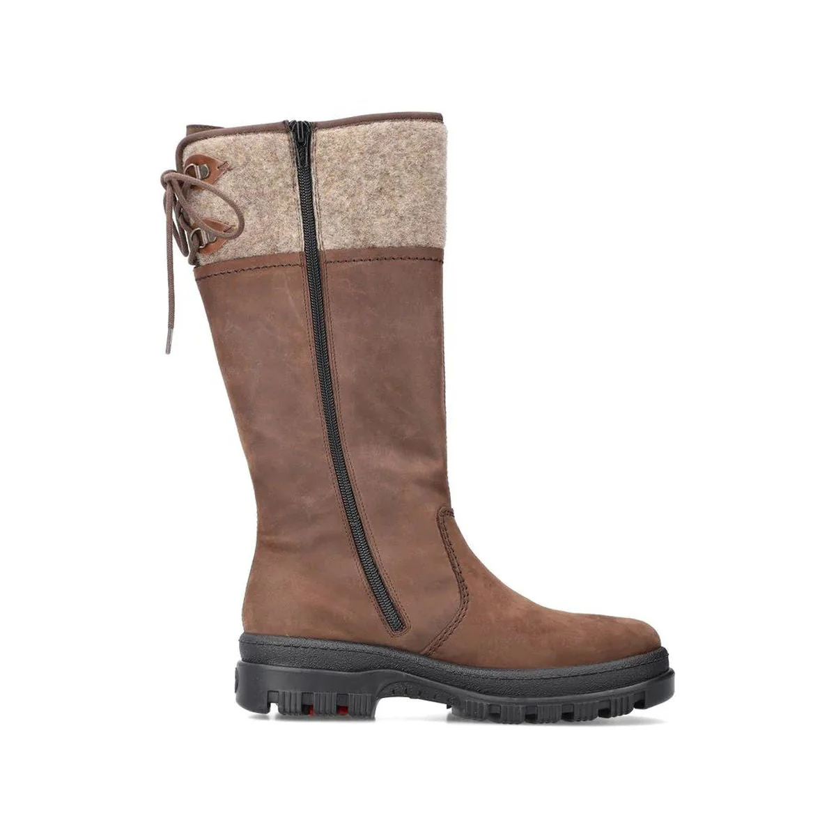 Rieker Suede X8263 High Winter Boots with Foldable Cleat - Image 3