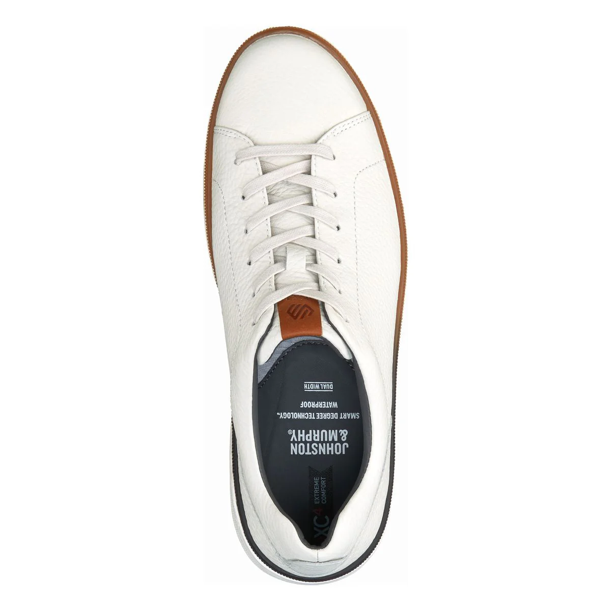 Johnston & Murphy XC4 Foust Lace-To-Toe Men's Dress Casual Shoe in White - Image 2