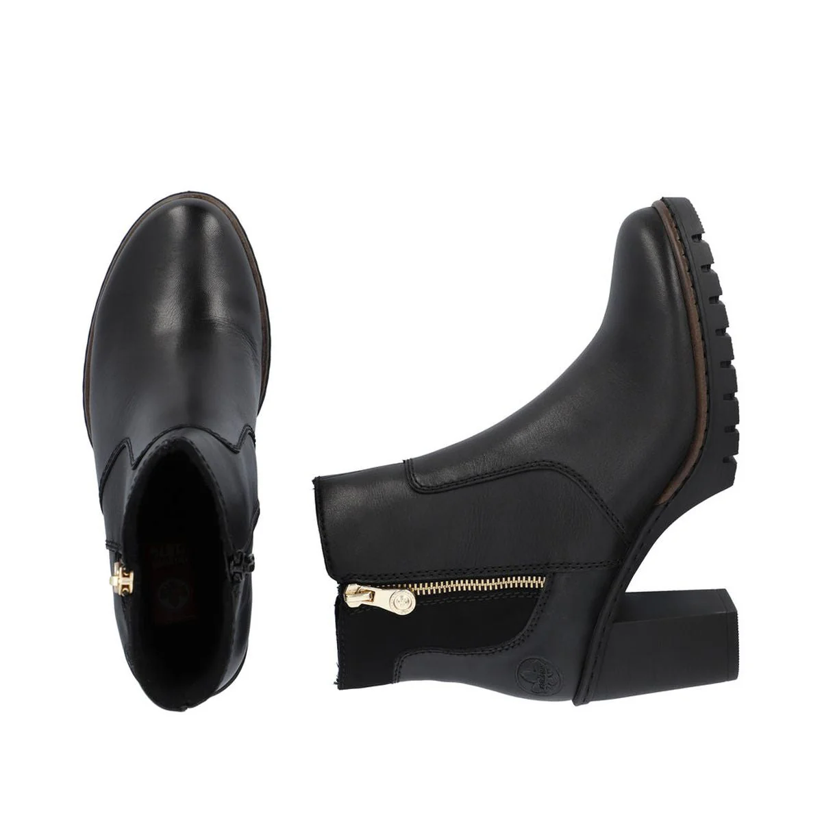 Rieker Y2557 Leather Dress Heel Ankle Boot - Image 6