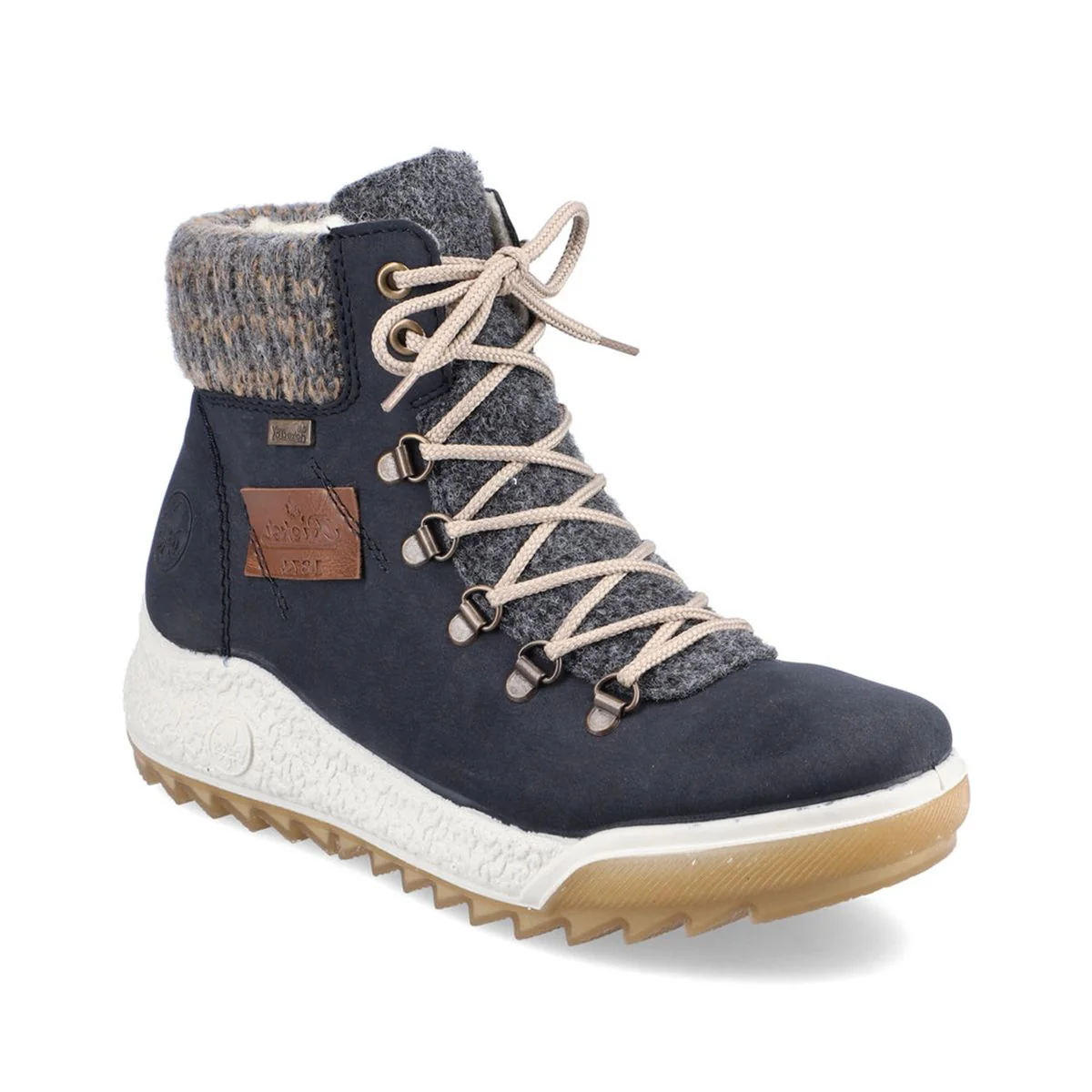 Rieker Y4730 Casual Lace Up Boots with Side Zip