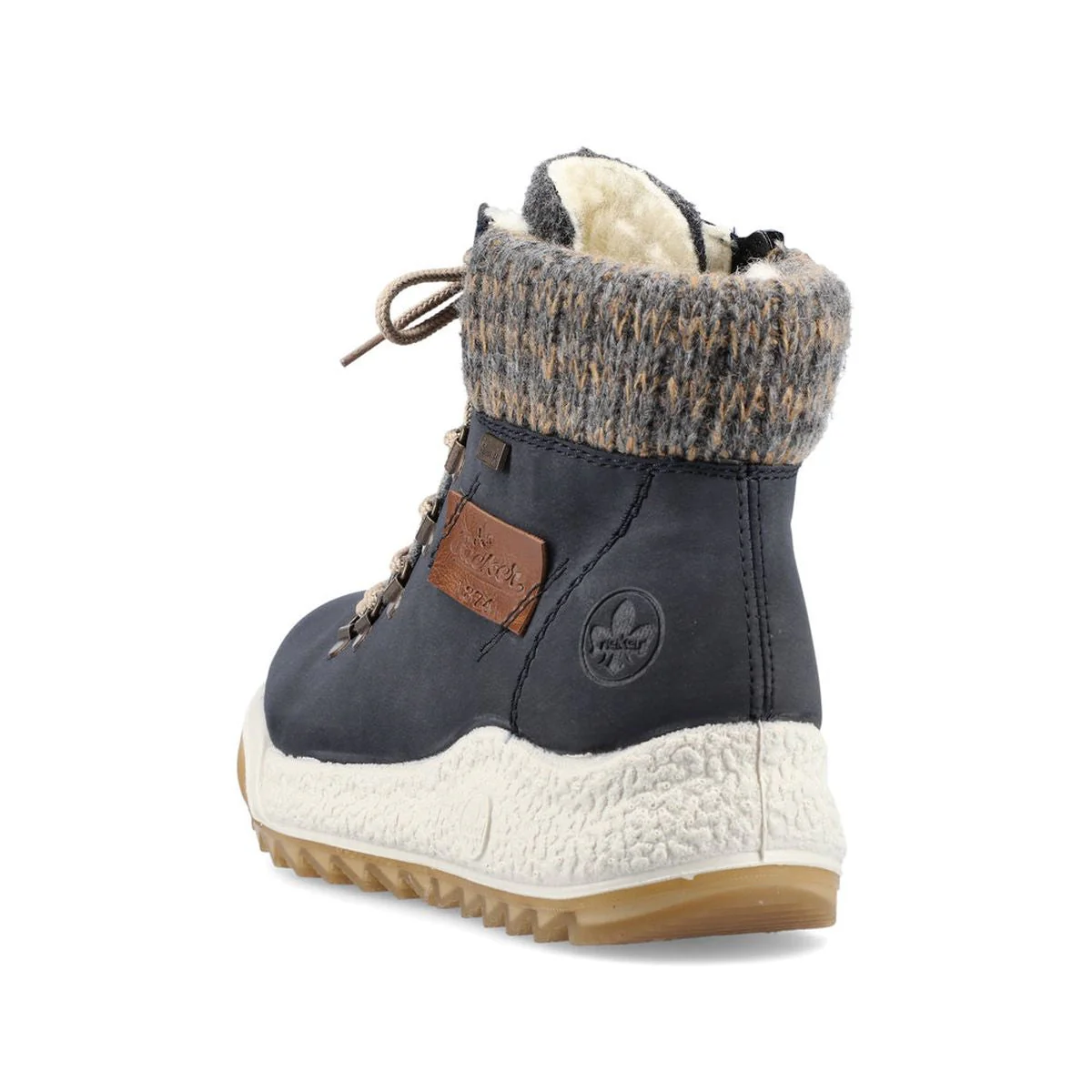 Rieker Y4730 Casual Lace Up Boots with Side Zip - Image 3