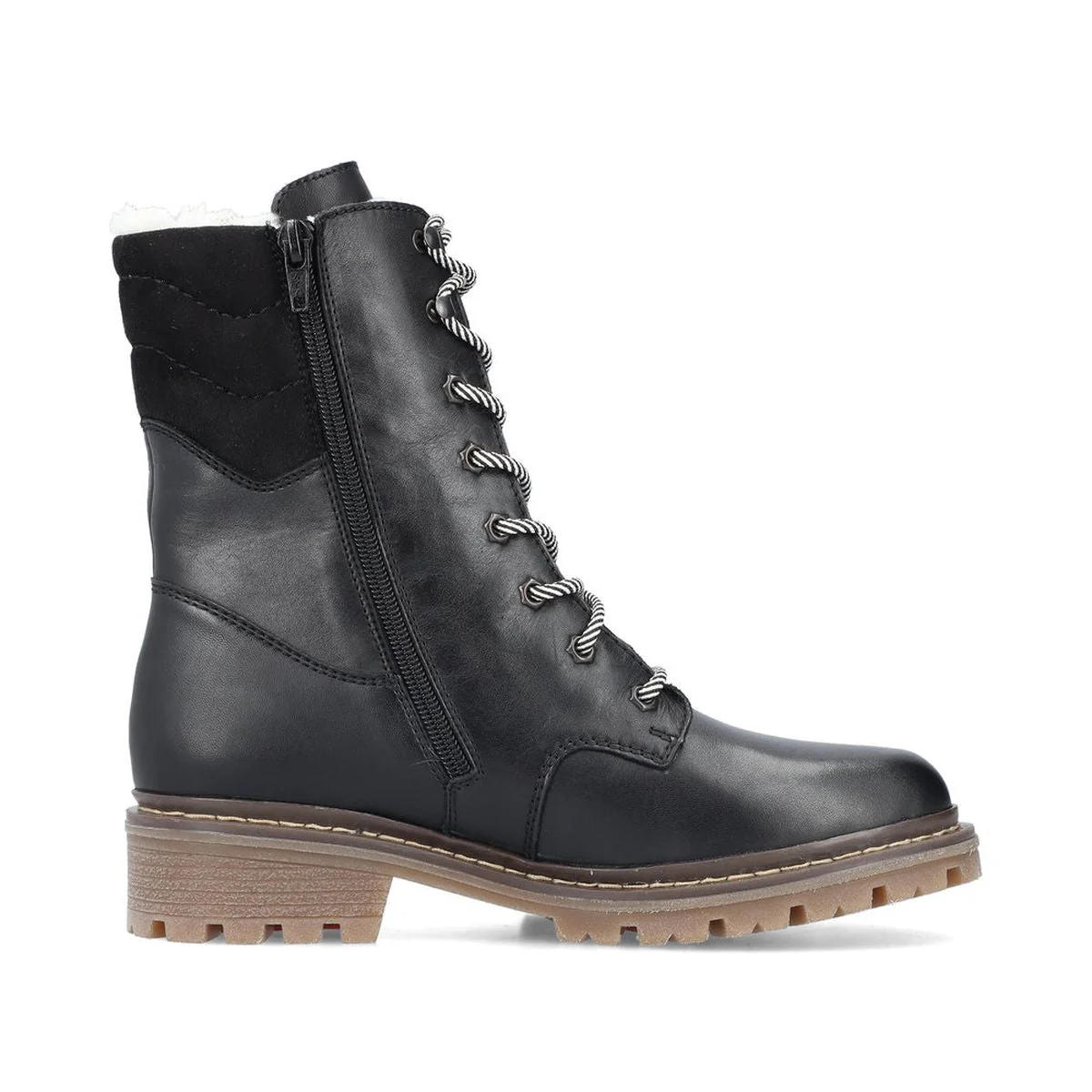 Y9232 Lace Up Boots With Flip Grip for Women - Image 4