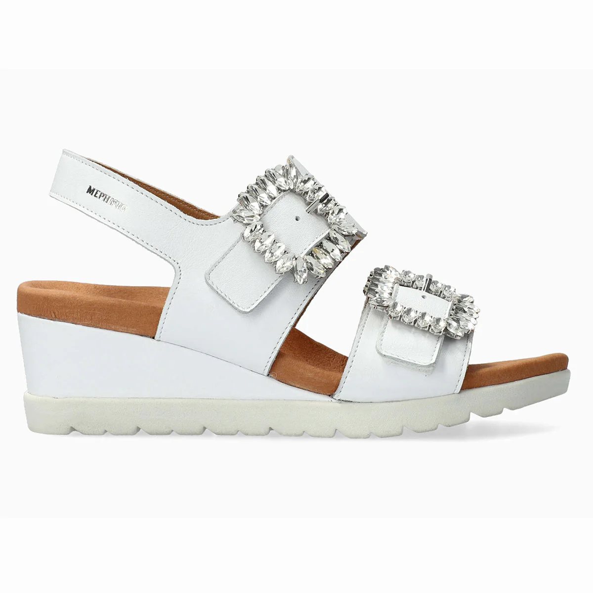Mephisto Ysabel Spark Women's Wedge Sandals in White