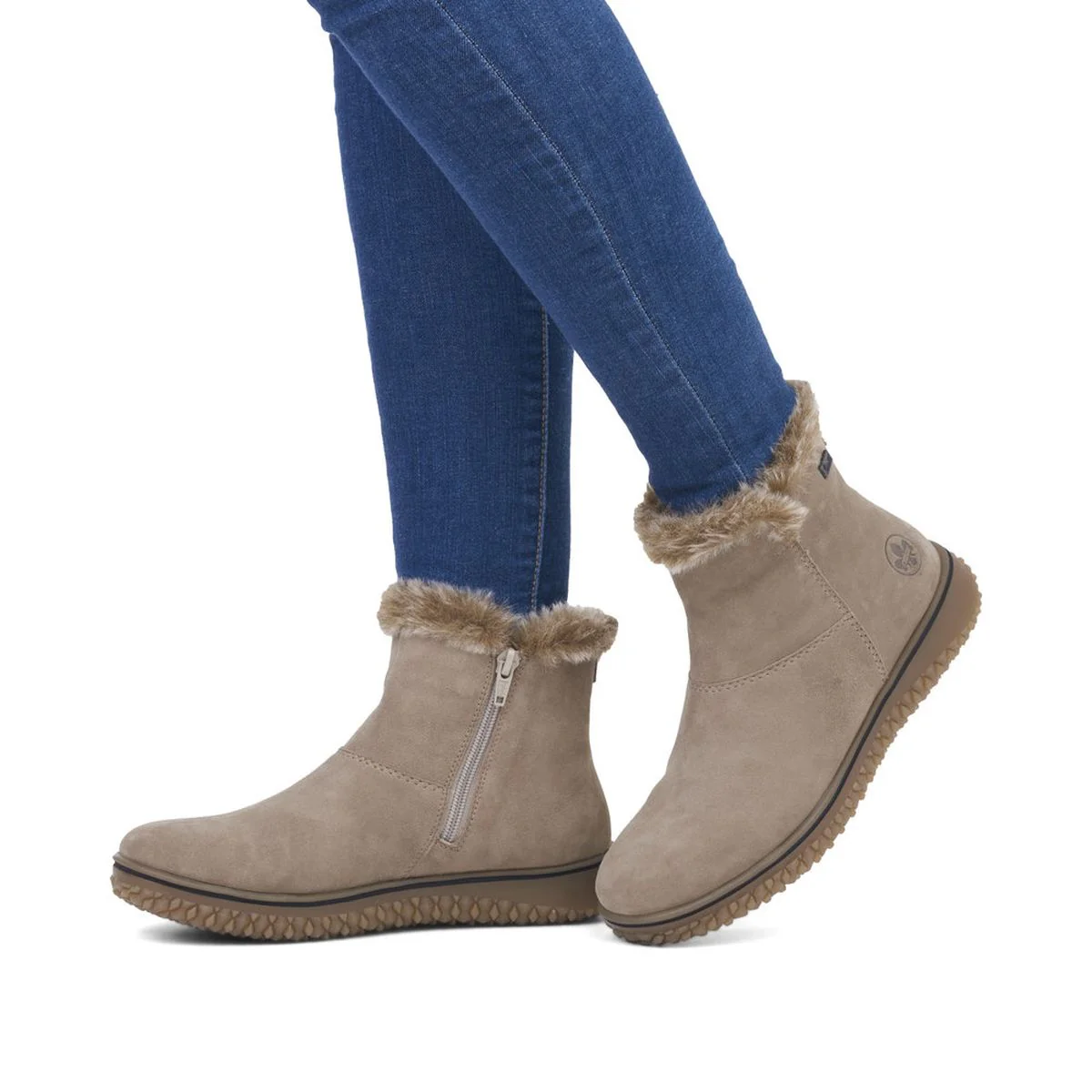 Rieker Z4266 Suede Ankle Winter Boot - Image 8