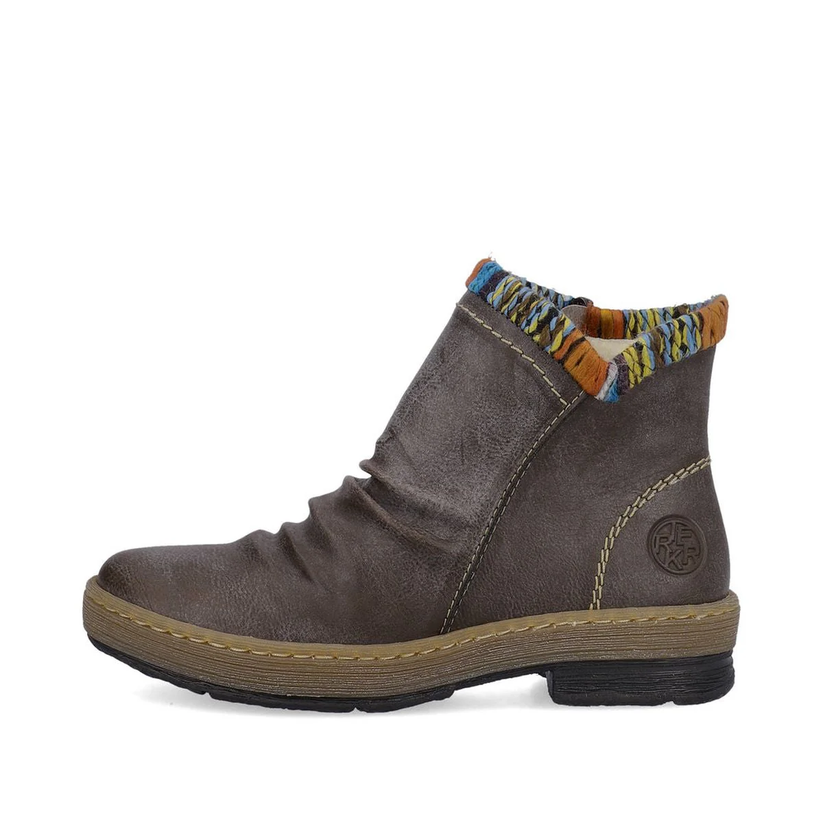 Rieker Z6755 Grey Warm Lined Ankle Boots - Image 2