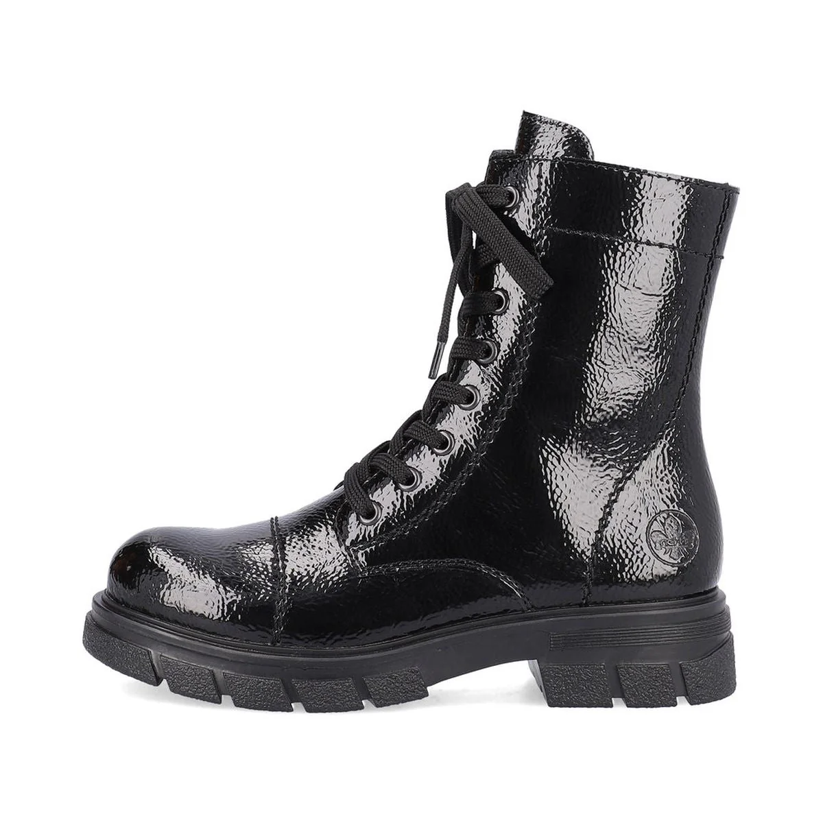 Z9122 Lace Up Boots with Side Zip - Image 2