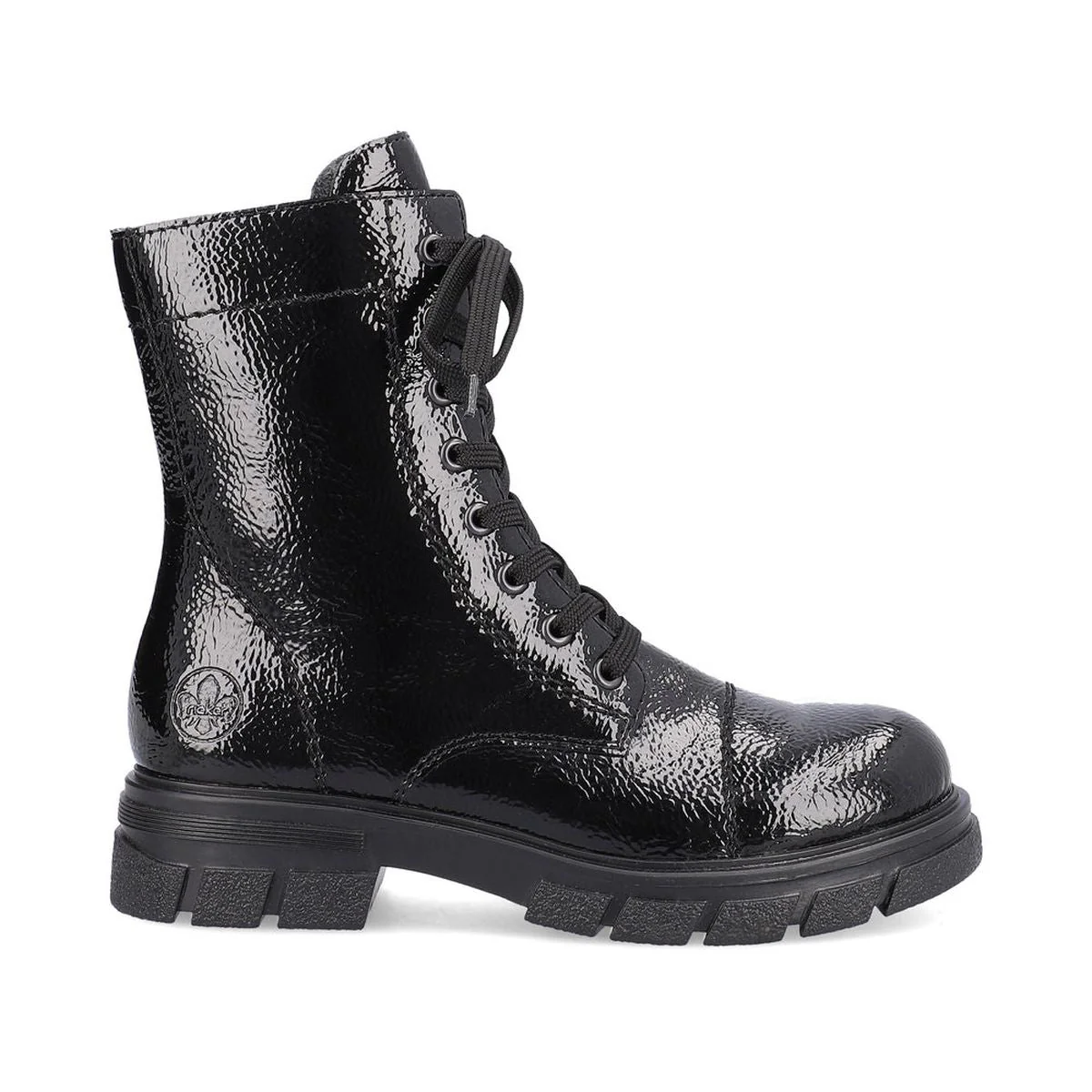 Z9122 Lace Up Boots with Side Zip - Image 4