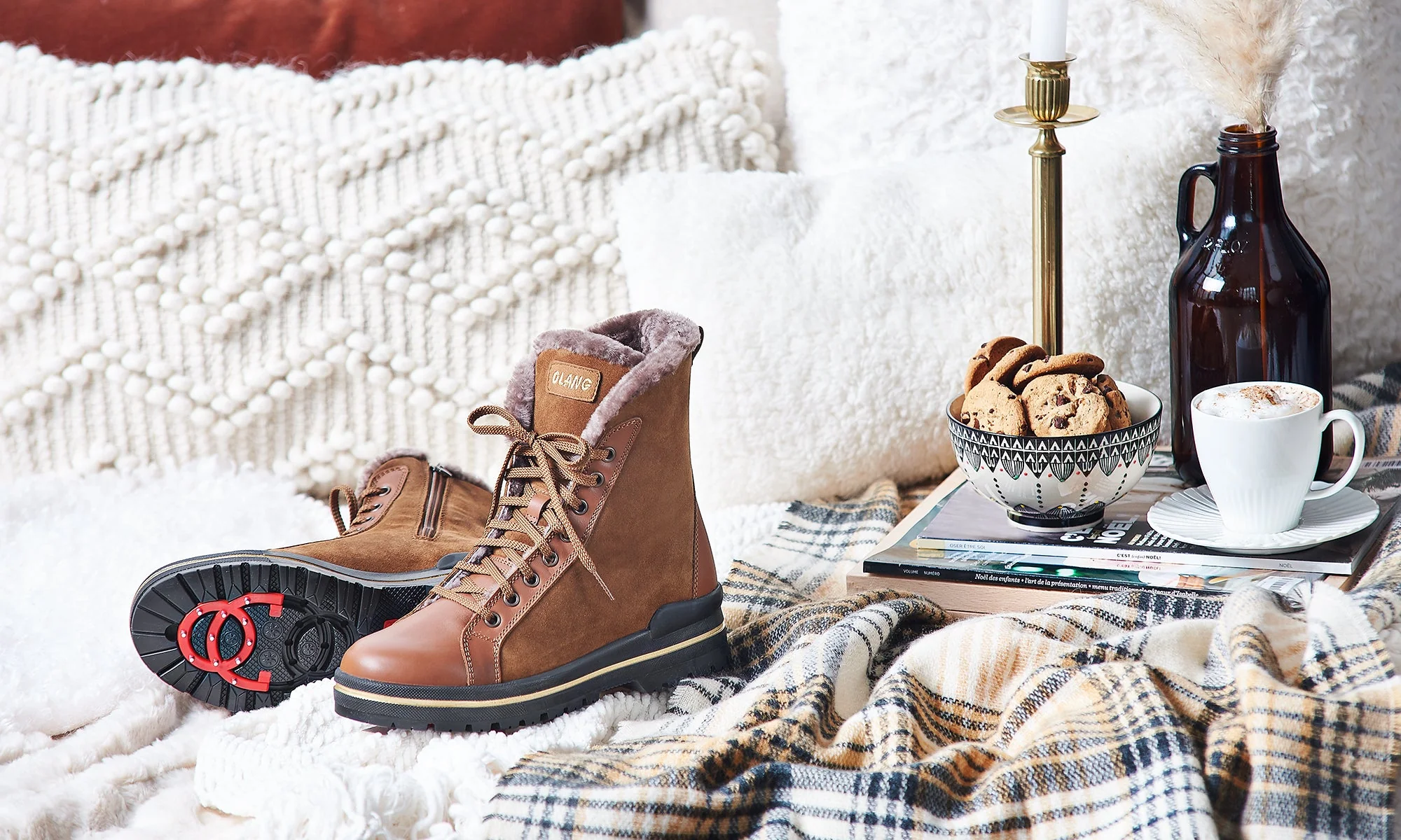 Olang Zaide Women's Winter Boots in Caramel - Image 4